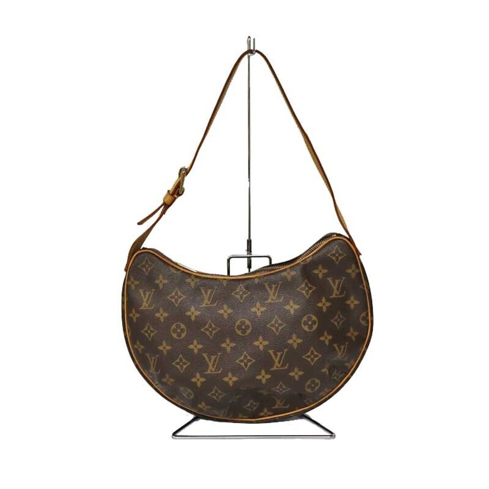 LOUIS VUITTON Croissant Brown Monogram Shoulder Bag Hobo